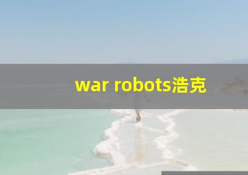 war robots浩克